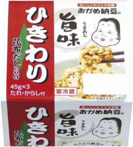 2026年6月1日本体価格168円に価格変更　タカノフーズ おかめ納豆　旨味ひきわりミニ 45g&times;3
