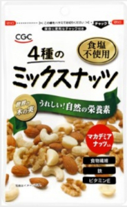 ＣＧＣ ４種のミックスナッツ　食塩不使用 90g