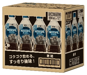 ネスレ エクセラボトルコーヒー無糖 900ml×12本入箱