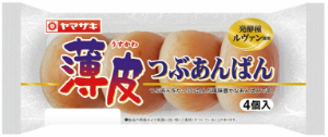 ヤマザキ 薄皮 つぶあんぱん 4個