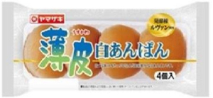 ヤマザキ 薄皮 白あんぱん 4個