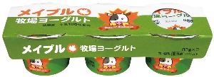 クボタ牛乳 メイプル牧場ヨーグルト 80g×3P